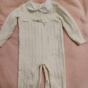 Baby knit romper